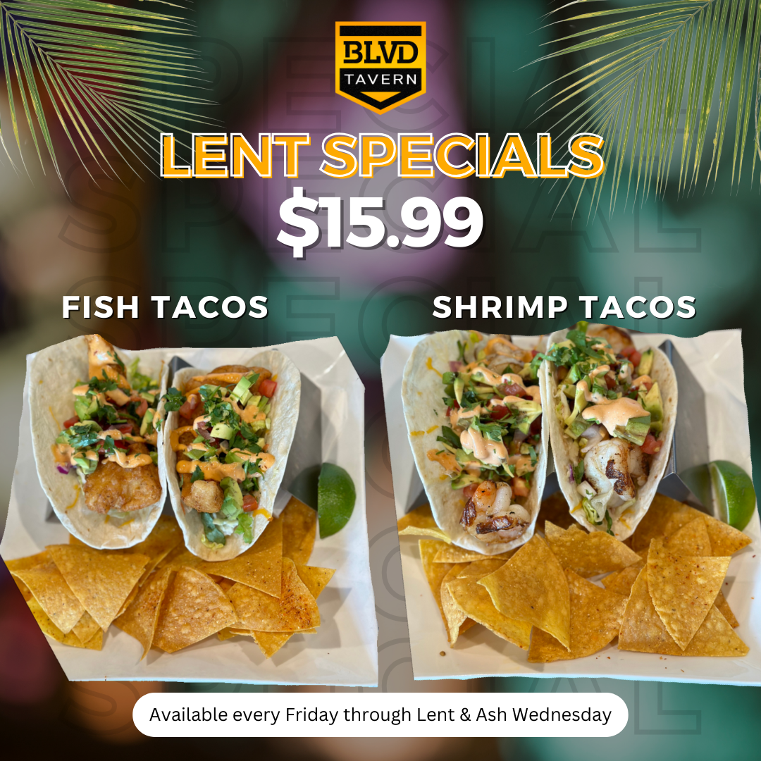 Lent Specials at BLVD Tavern
