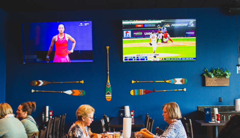 private are for office parties, holiday parties and more at Lakewood Tavern