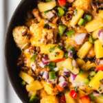 Totchos Al Pastor $7.00 Tater Tots, Al Pastor Pork, Chipotle Cheese Sauce, Grilled Pineapple Salsa